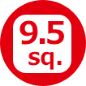 9.5 sq.